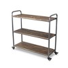 Cheung's Lysan Tiered Wood Top Metal Frame Cart - 3 of 4
