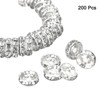 Unique Bargains Loose Shiny Rhinestone Rondelle Spacer Beads for DIY Earrings Necklaces 200 Pcs - 3 of 4
