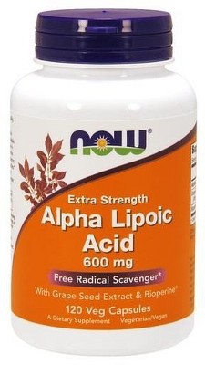 Alpha Lipoic Acid 600 mg by Now Foods  -  120 VegCap