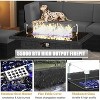 LayinSun 7 Pieces Outdoor Patio Furniture Set with 44" Fire Pit Table Rattan Sectional Sofa Conversation Sets - 4 of 4