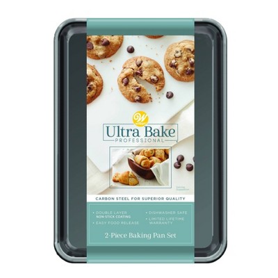 Wilton Ultra Bake Pro 2pc 7x10 Cookie Sheet Set