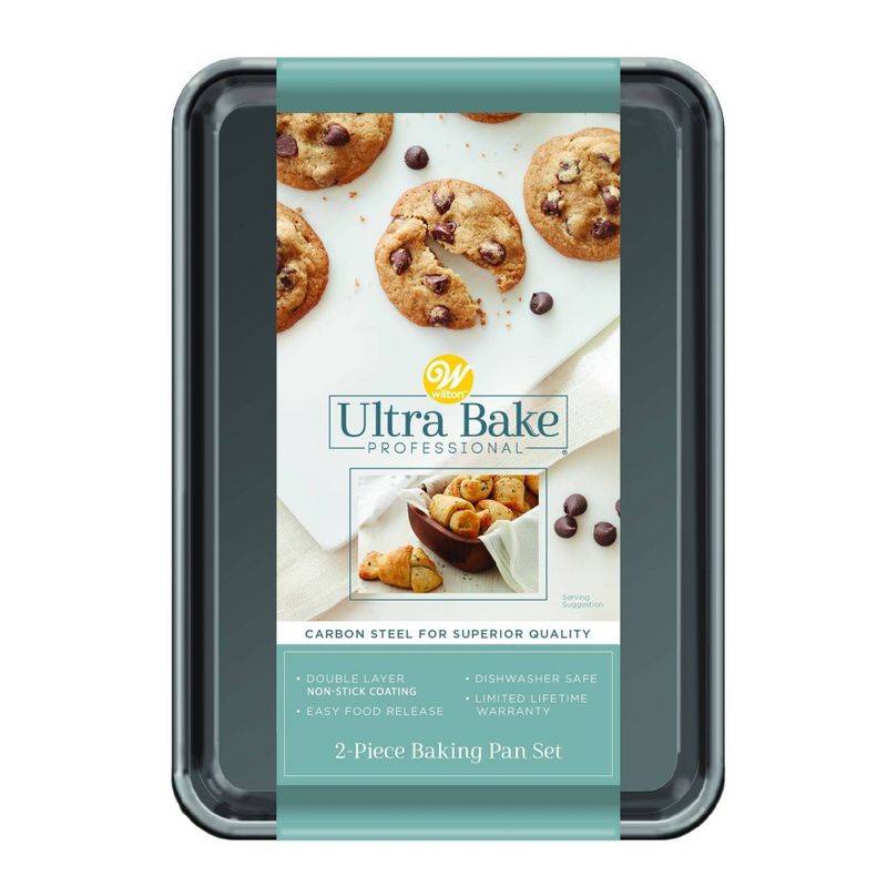 Wilton Ultra Bake Pro 2pc 7x10 Cookie Sheet Set, 6 of 7