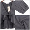 YESFASHION  Women's Casual T Shirt Dress 2025 Summer Long Sleeve Swing Dresses Puff Sleeve V-Neck Ruffles Pleated Party Dress - 4 of 4