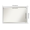 Amanti Art Incline Beveled Wood Framed Bathroom Vanity Wall Mirror - 3 of 4
