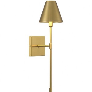 Savoy House Jefferson 1 - Light Wall Light in  Warm Brass - 1 of 3