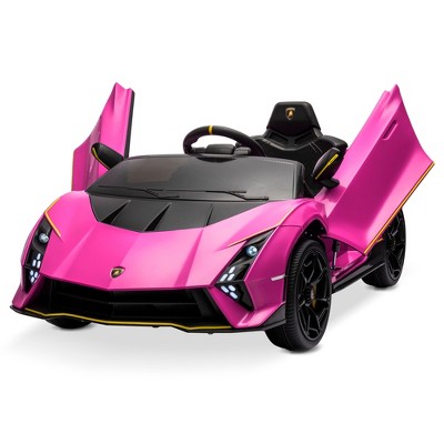 Kidzone 12v Licensed Lamborghini Autentica Kids Ride On Car, Pink : Target