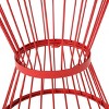 NicBex Hourglass Outdoor End Table,Powder-Coated Iron Patio Side Table for Outside,Patio Table for Garden,Poolside,Outdoor Furniture - 4 of 4