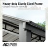Captiva Designs 10’ x 20’ Heavy Duty Metal Carport with Galvanized Steel Roof for Vehicles, Boats, and Tractors - 4 of 4