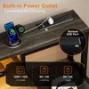 WOWLIVE 57 inch Gaming Desk with LED Lights & Power Outlet, Computer Desk with Monitor Stand and 5 Storage Drawers for Home Office - 4 of 4