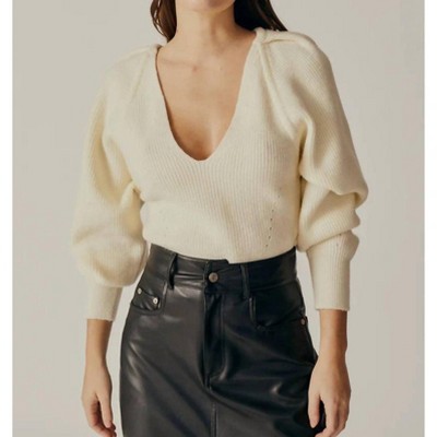 Women's STOKESIA V NECK SWEATER - DELUC