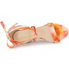 Allegra K Women's Tie Dye Lace Up Stiletto Heel Sandals - 4 of 4