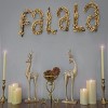 HGTV Home Collection Unlit “Fa La La” Wall Decoration with Christmas Themed Wall Decoration, Unlit, HGTV Home Collection, Gold, 13 in - 2 of 3