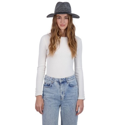Tahari Women's Lightweight Packable Panama Hat with Faux Suede Band - Panama Hat for Women