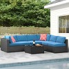 ELJGET 7 Piece Patio Furniture Set Outdoor Wicker Conversation Sets All Weather PE Rattan Sectional Sofa Set with Cushions & Coffee Table - 2 of 4