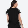 Calypsa Women's Plus Size Loose Fit Short Sleeve UPF 50+ Adele Swim Top - 2 of 3