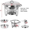 Chafing Dishes for Buffet Set: Round Chafing Dish Buffet Set with Lids | Chafers and Buffet Warmers Sets | Serving Food Warmer | Chafers Servers Sets - 3 of 4