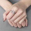 Slickblue Clear CZ Polished Stainless Steel Ring for Women with Animal Charm - Trendy Fashion Jewelry, Size 5-10 - 2 of 4