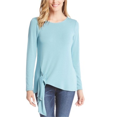 Karen Kane Womens Tie-Front Pullover Sweater