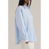Women's Button Down Contrast Sleeve Shirt - MOD REF - 3 of 4