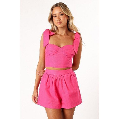 Pink outlet M shorts set