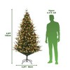 6.5Ft Artificial Christmas Tree, Pre Decorated Christmas Tree with Pine Cones & Red Berries, Metal Stand for Home, Xmas Trees for Home, Office - 3 of 4