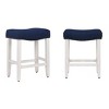 WestinTrends Upholstered Saddle Seat Bar Stool - 3 of 4