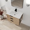 GDFStudio Wendell 30" Wall Mounted Bathroom Vanity with Resin Sink - 2 of 4