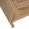 4-Door Storage Sideboard with Adjustable Shelves Pinewood Legs, Buffet Cabinet, CENGHU Entryway Table, Sofa Table for Living Room, Study - 3 of 4