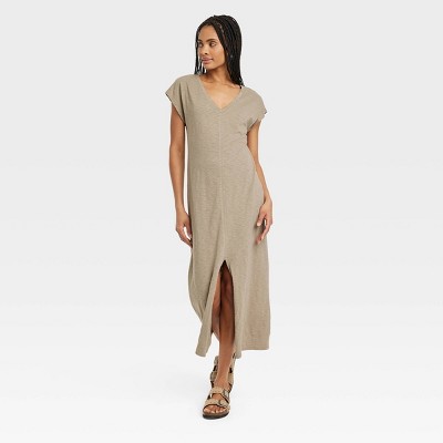 Women's 3/4 Sleeve Midi Shirtdress - Universal Thread™ : Target