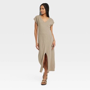 Women's Short Sleeve Midi T-Shirt Dress - Universal Thread™ - 1 of 3