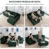 MAXYOYO Modular Sectional Sofa Couch, L Shaped Modern Cloud Couch with 1 Ottoman, Sofa in A Box - 4 of 4
