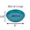 Park Life Designs 2c Oscar Classic Round Cat Bowl - Blue - 4 of 4