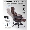 Grungis PU Leather Swivel Office Chair with Wheels,Gaming Chair with Adjustable Height and Pocket Spring Cushion,Computer Chair for Office - 2 of 4