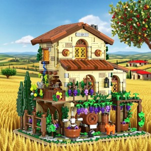 Hogokids 1826 PCS Vine Estate Autumn Cabin Building Block Kit Birthday Gift for Adults and Kids Aged 8+ - 1 of 4