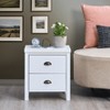 Nightstand Bedside Table, Wooden Frame with Storage Drawer, Bed Side Table with Adjustable LED Strip Light, Storage End Table for Bedroom - 2 of 4