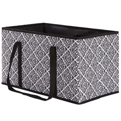 The Lakeside Collection Closet Shoe Storage Organizer Bag in Fashion Prints - Black Damask