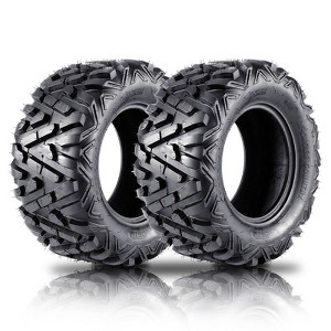 24x8-12 All-Terrain Tires Set of 2, Mud Sand Off - Road Tire 25x10-12 ATV Tires, 12 Rim ATV/UTV Tires, 4/6PR All Mud Trail Tires, Tubeless, 2 Pack - 1 of 4