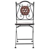 vidaXL Mosaic Bistro Chairs 2 pcs Brown Ceramic - 3 of 4