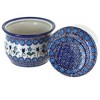 Blue Rose Polish Pottery 549 Vena French Butter Dish - 2 of 2