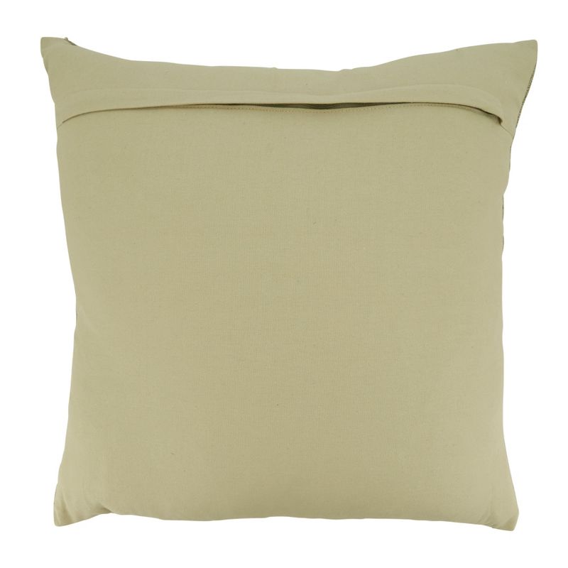 Saro Lifestyle Striped Decorative Pillow Cover, Rust, 20