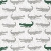 50"x60" Kids' Alligator Sherpa Throw Gray & Green - Lush Décor - image 4 of 4