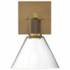 Access Lighting Port Nine 1 - Light Wall Light in  Antique Brushed Brass - 2 of 4