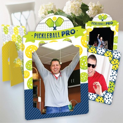 Big Dot of Happiness Let’s Rally - Pickleball - Birthday or Retirement Party 4x6 Picture Display - Paper Photo Frames - Set of 12