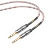 Clef Audio Labs Instrument Guitar Cable, 6ft - 1/4 inch TS Straight to Straight Electric bass Guitar AMP Cord Copper Braided Jacket - 2 of 4