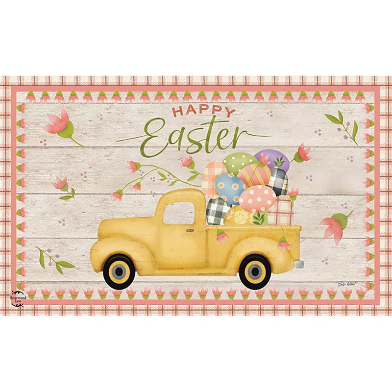 Easter Egg Pickup Holiday Doormat Indoor Outdoor 30" x 18" Briarwood Lane, 1 of 5