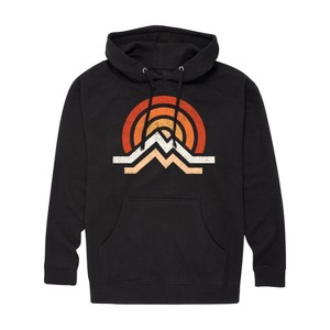 Men's - Instant Message - Simple Mountains Graphic Fleece Pullover Hoodie - 1 of 4