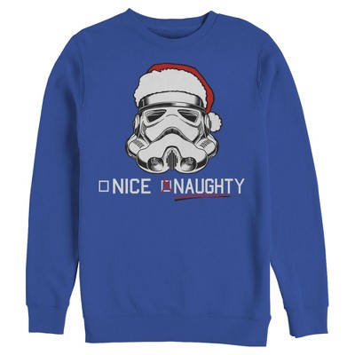 Men's Star Wars Christmas Stormtrooper Naughty List Sweatshirt