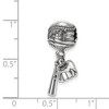 Black Bow Jewelry Sterling Silver Baseball, Bat and Glove Dangle Bead Charm - 2 of 3