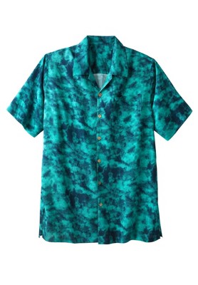 KingSize KS Island Printed Rayon Short-Sleeve Shirt