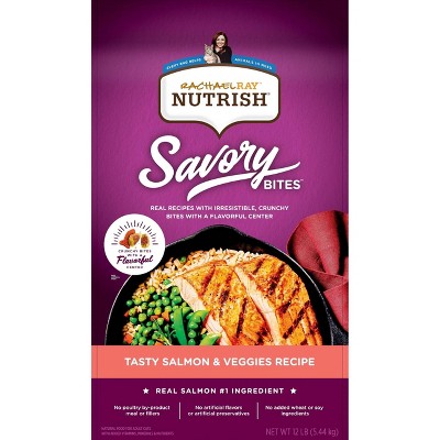 Rachael Ray Nutrish Tasty Salmon and Veggies Recipe Dry Cat Food - 12lbs